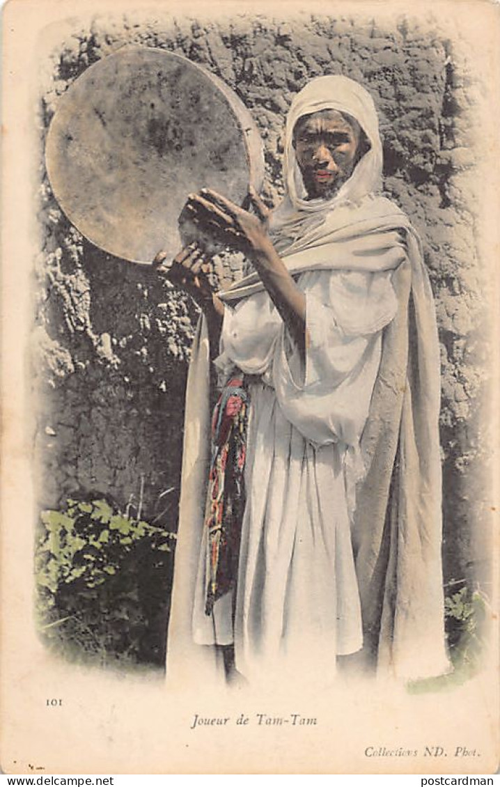 Algérie - Joueur De Tam-tam - Ed. Neurdein ND Phot. 101 Aquarellée - Frauen