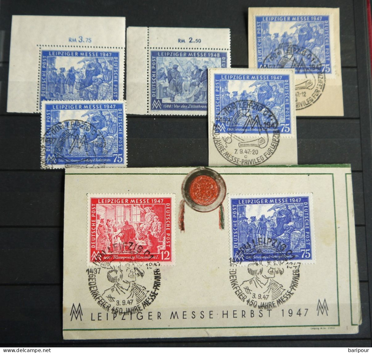 Sammlung All. Besetzung Gemeinschaftsausgaben 1946-1948 postfrisch/gestempelt