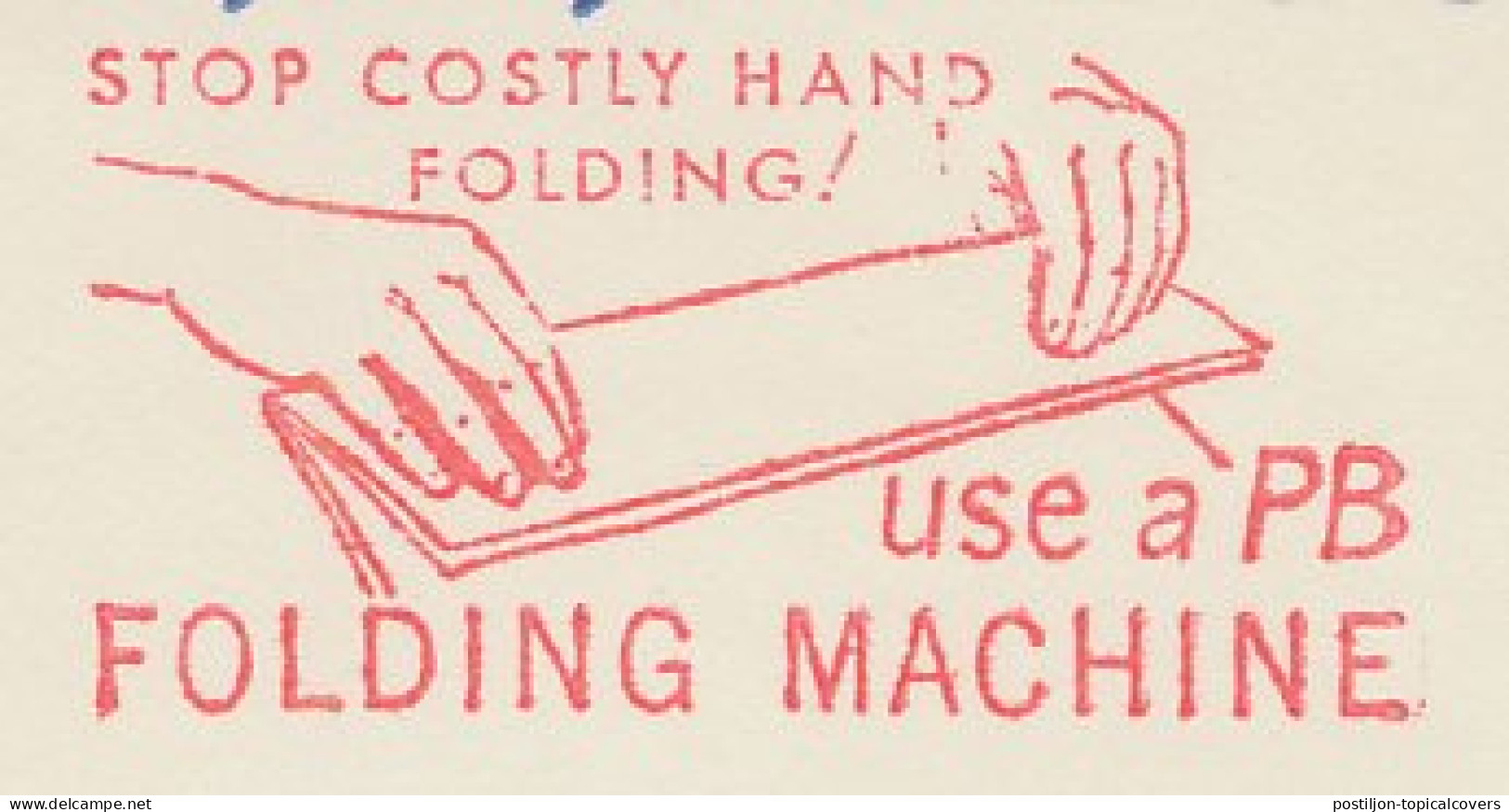 Meter Cut USA 1954 Folding Machine - Pitney Bowes - Ohne Zuordnung