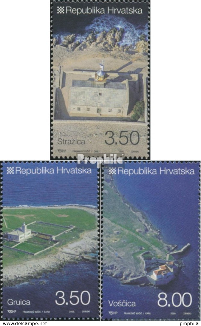 Kroatien 915-917 (kompl.Ausg.) Postfrisch 2009 Leuchttürme - Croacia