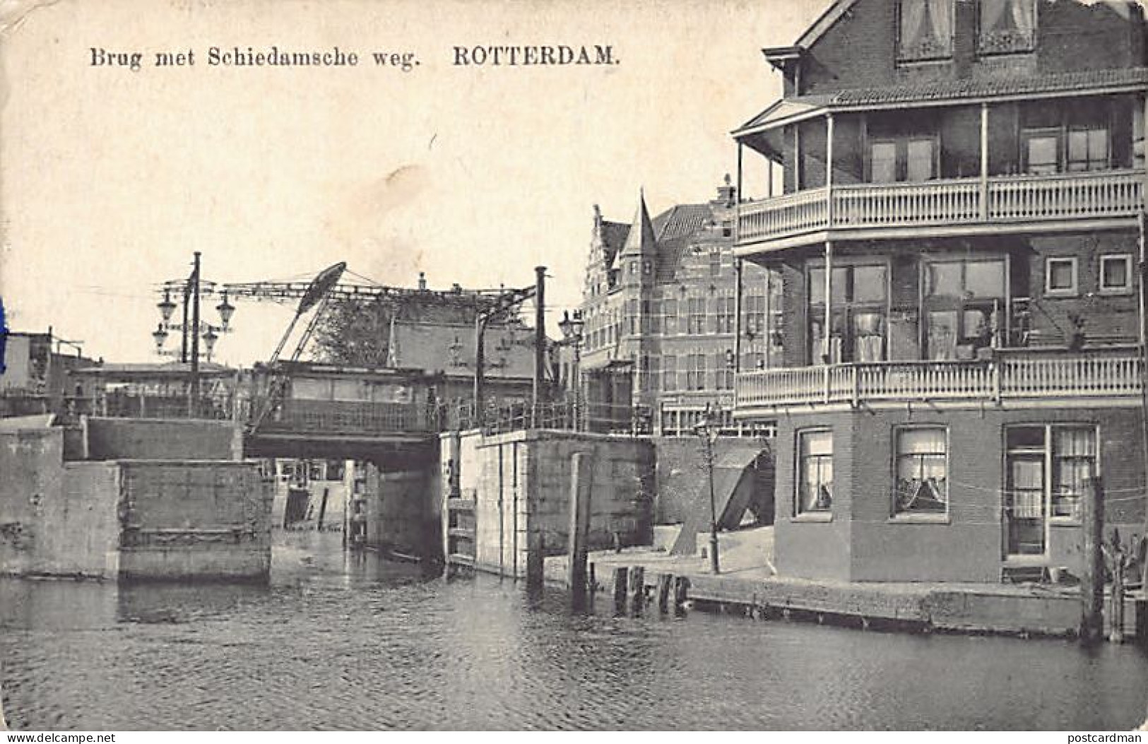 ROTTERDAM - Brug Met Schiedamsche Weg - Tram - Uitg. B.M.S.R.  - Rotterdam