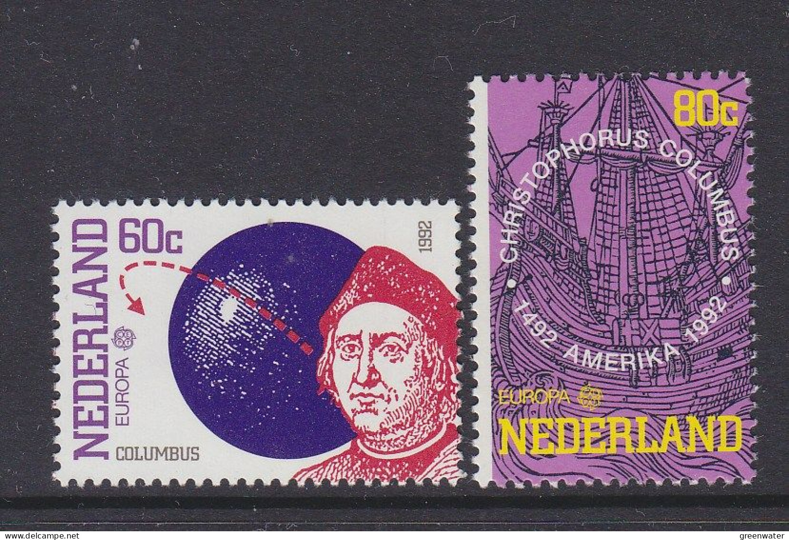 Europa Cept 1992 Netherlands 2v ** Mnh (59615) ROCK BOTTOM - 1992