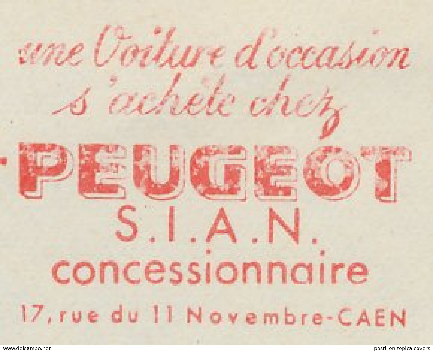 Meter Cut France 1964 Car - Peugeot - Automobili