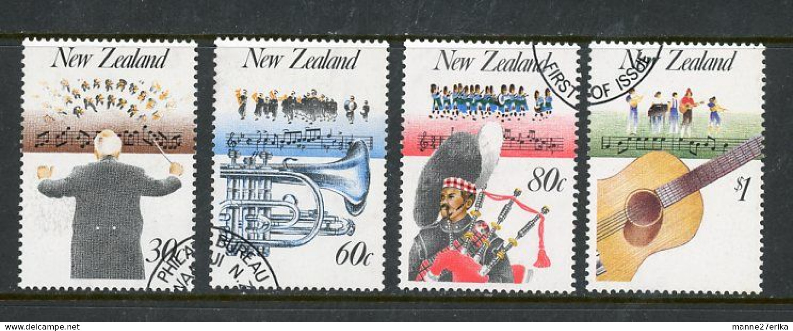 New Zealand 1986 "Music"  USED - Gebruikt