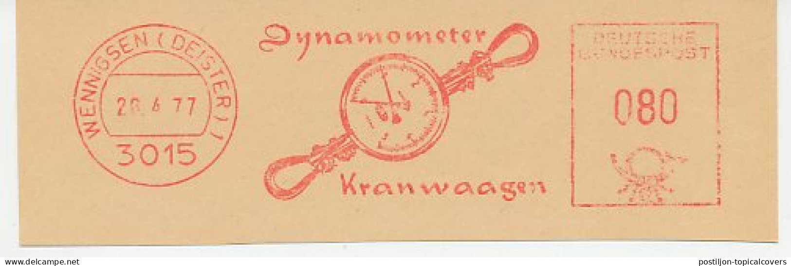 Meter Cut Germany 1977 Dynamometer - Andere & Zonder Classificatie