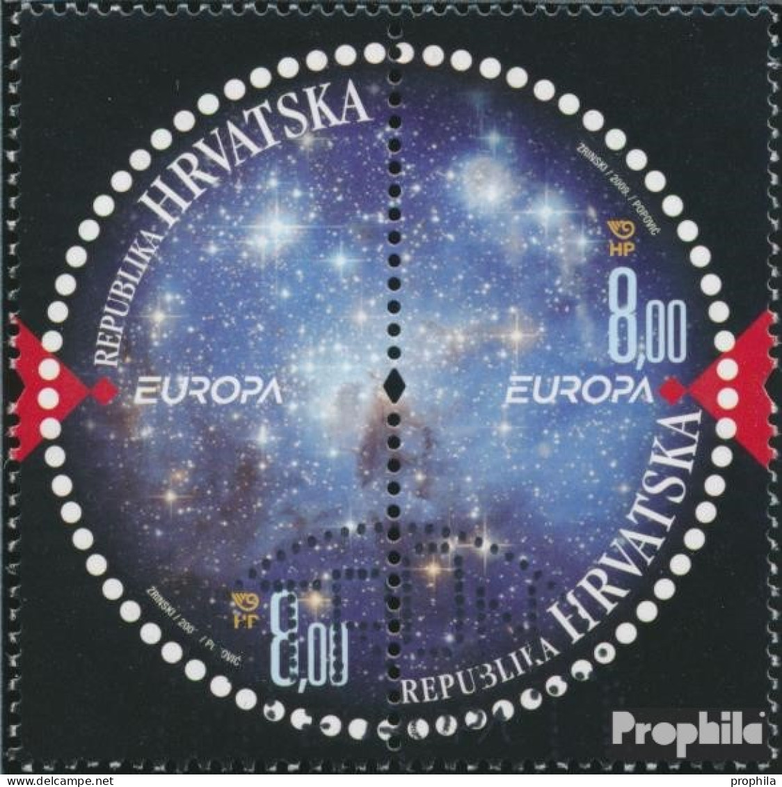 Kroatien 905-906 Paar (kompl.Ausg.) Postfrisch 2009 Astronomie - Croatie