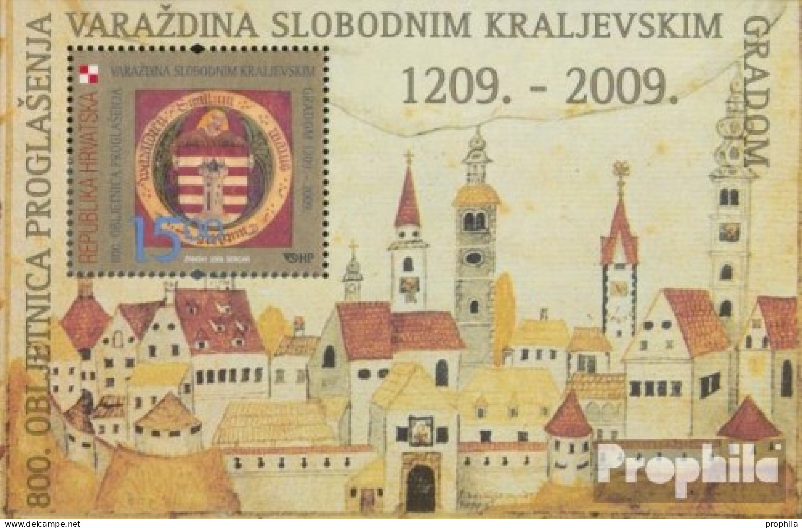 Kroatien Block35 (kompl.Ausg.) Postfrisch 2009 Erhebung Varazdins - Croatia