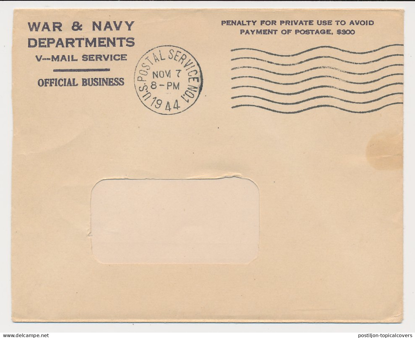 V-Mail To USA 1944 ( With Envelope ) Seabees - Palm Tree - Hawaii - Aloha - Anchor - Arbres