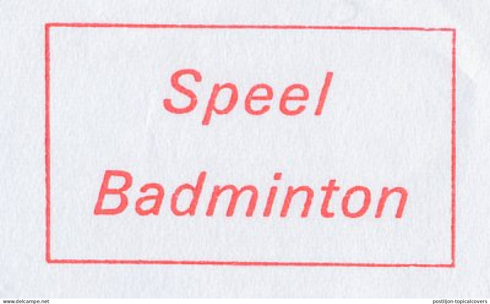 Meter Top Cut Netherlands 2000 Play Badminton - Other & Unclassified