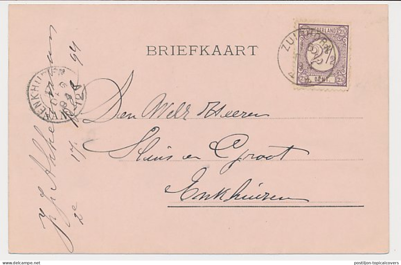 Firma Briefkaart Zuidhorn 1894 - Kwekerij - Zaadhandel - Non Classificati