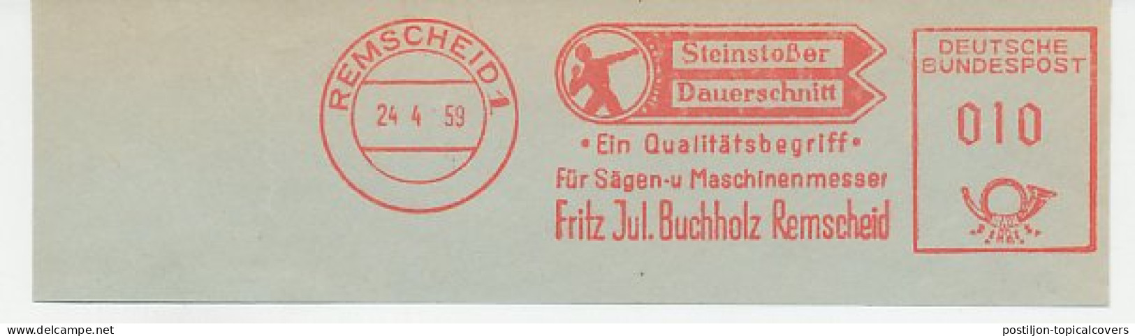 Meter Cut Germany 1959 Shot Put - Other & Unclassified