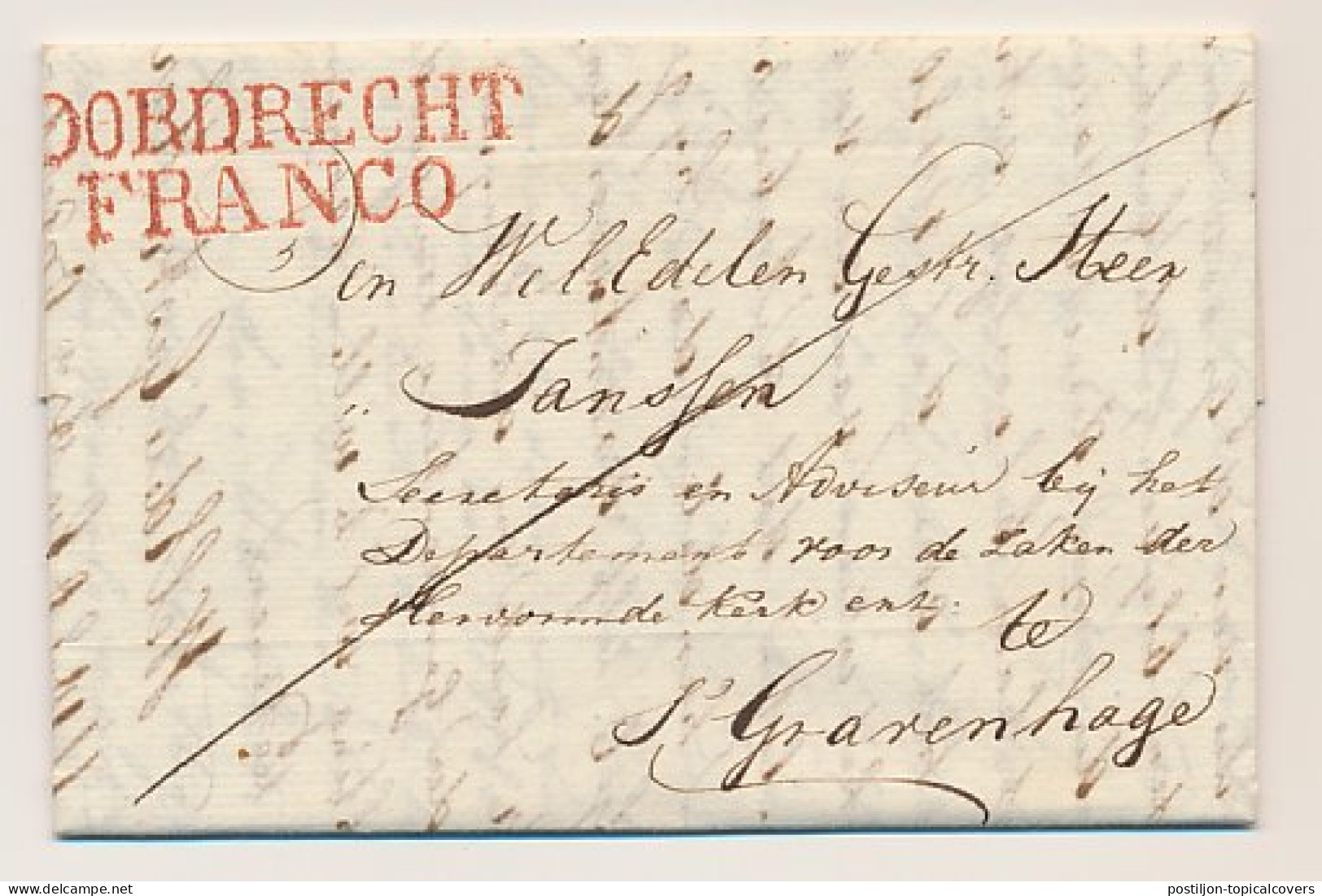 Dubbeldam - DORDRECHT FRANCO - S Gravenhage 1827 - ...-1852 Precursori