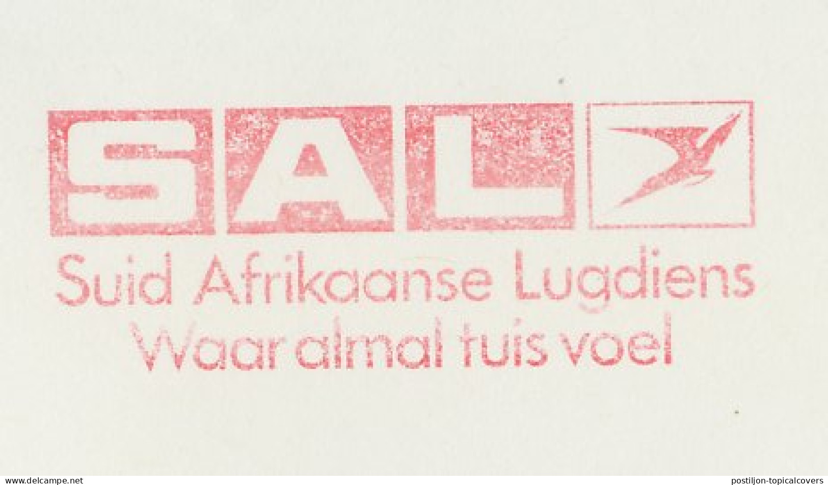 Meter Cover Netherlands 1978 SAL - South African Airways - Airplanes