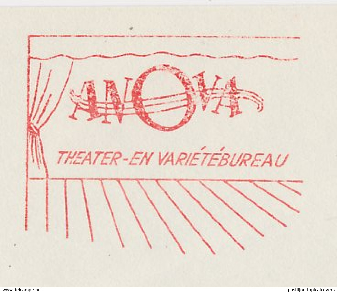 Meter Cover Netherlands 1961 Theater Agency - Anova - Teatro