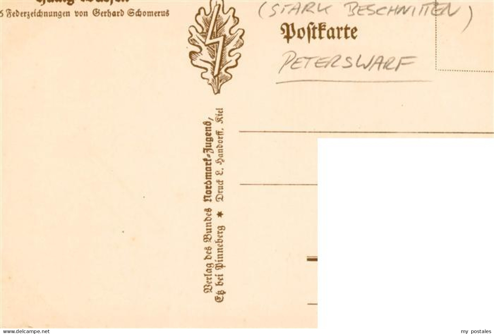 73937769 Peterswarf_Langeness_Nordseebad Priel Federzeichnung Von Gerhard Schome - Altri & Non Classificati