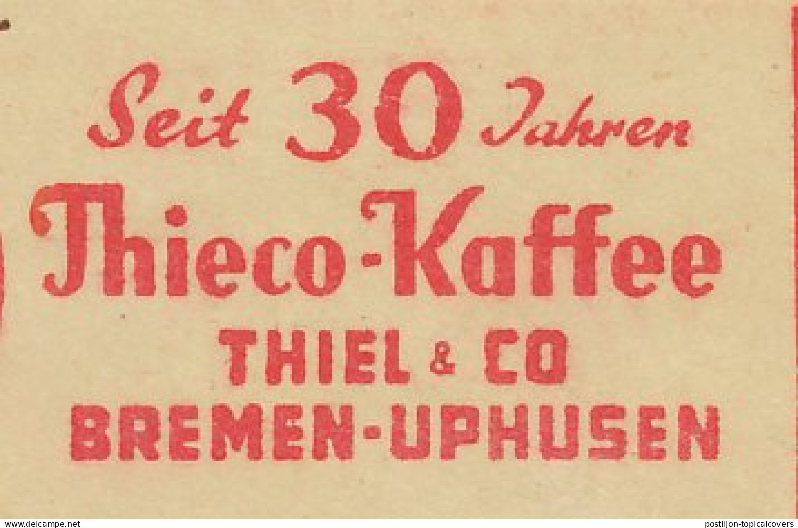 Meter Cut Germany 1955 Coffee - Thieco - Other & Unclassified