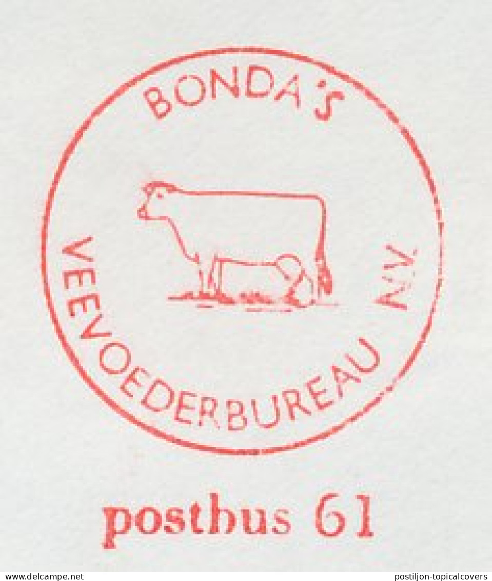 Meter Cover Netherlands 1972 Cow - Leiden - Fattoria