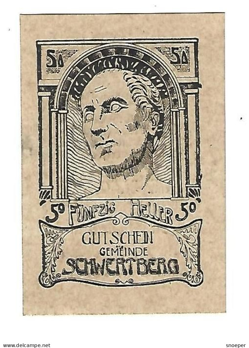 **Austria Notgeld Schwertberg50 Heller 984.5a 300 Serien  Cat Val 10 Euro - Oostenrijk