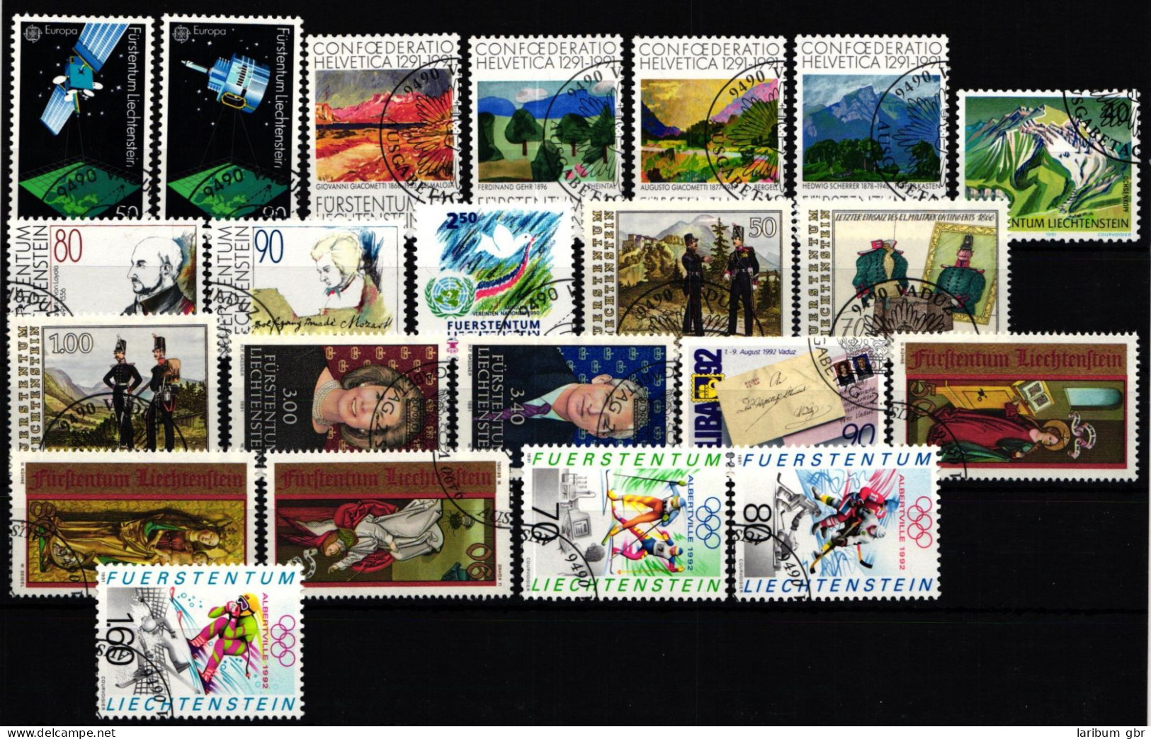 Liechtenstein Jahrgang 1991 Gestempelt #KU621 - Other & Unclassified