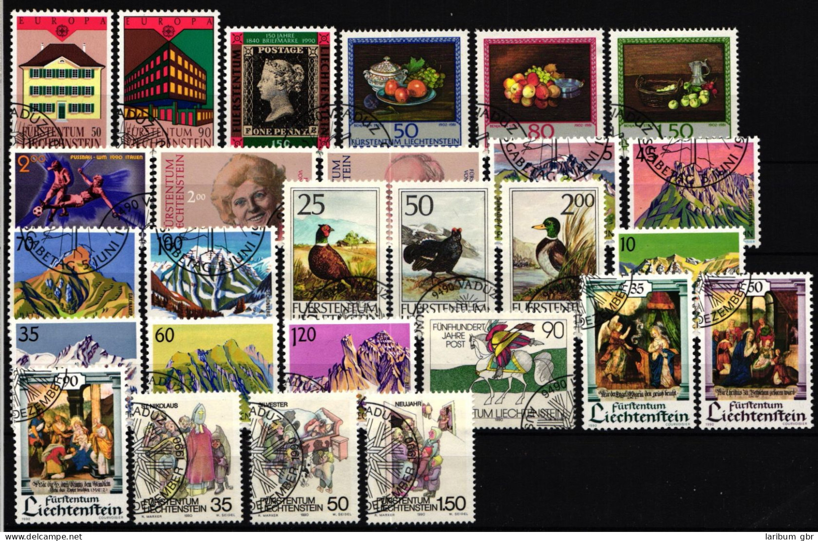 Liechtenstein Jahrgang 1990 Gestempelt #KU620 - Other & Unclassified