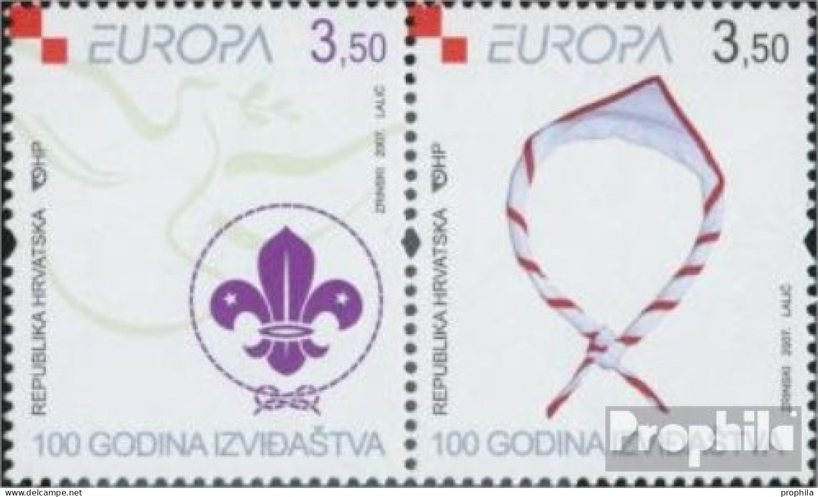 Kroatien 805-806 Paar (kompl.Ausg.) Postfrisch 2007 Pfadfinder - Croatia