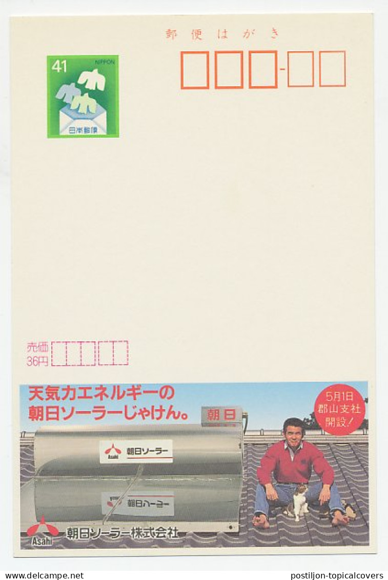 Postal Stationery Japan Cat - Solar Energy - Other & Unclassified