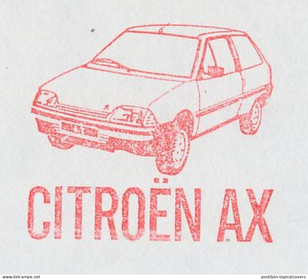 Meter Cover Netherlands 1988 Car - Citroen AX - Voitures