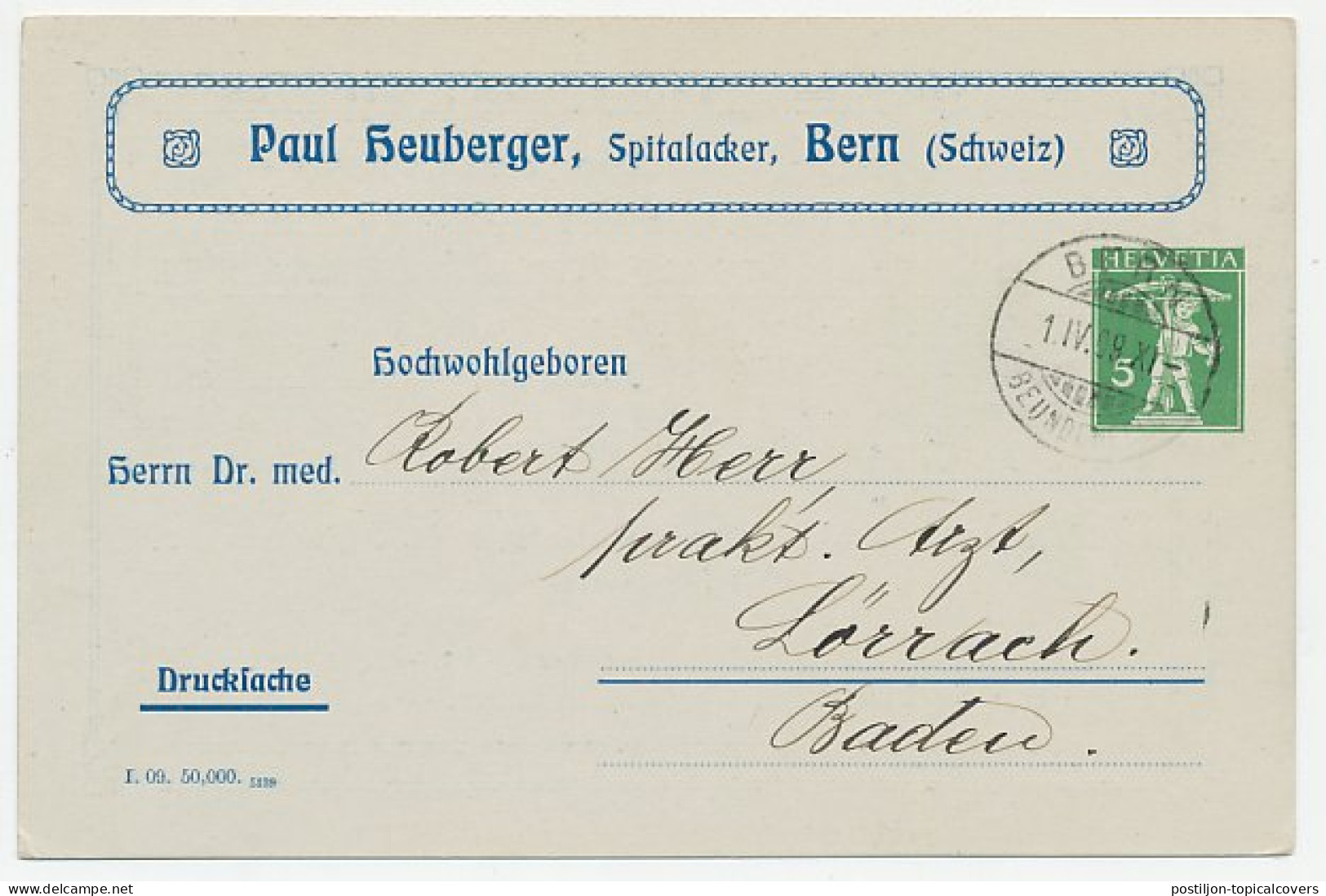 Postal Stationery Switzerland 1909 Kephir Pastilles - Mushroom - Alpine Milk - Champignons