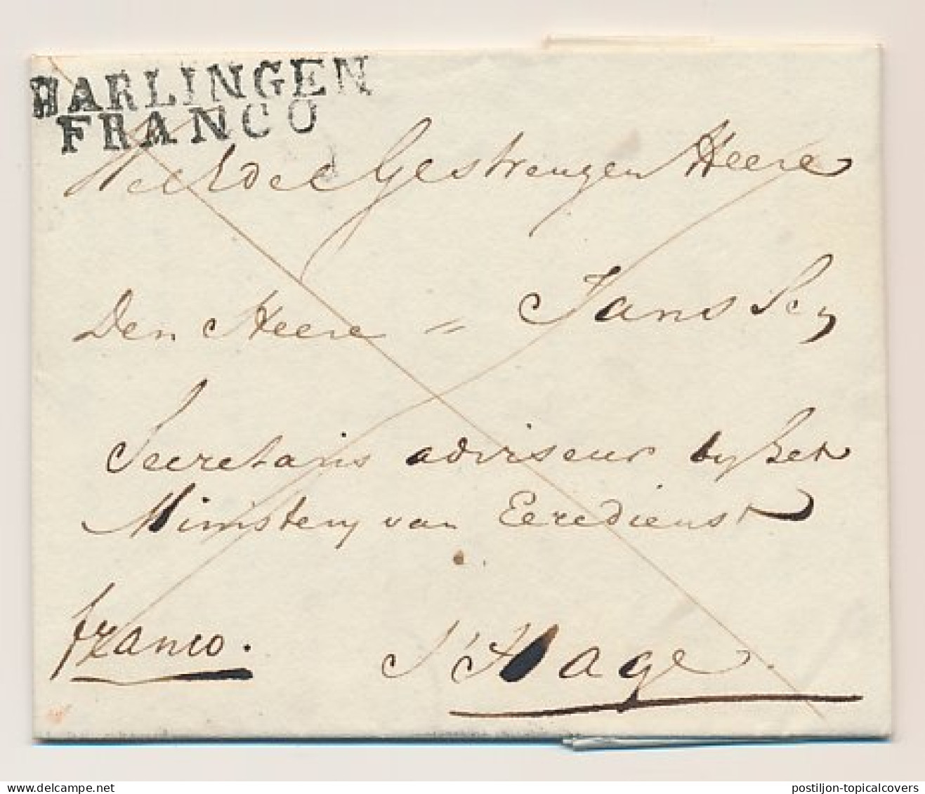 HARLINGEN FRANCO - S Gravenhage 1817 - ...-1852 Precursori