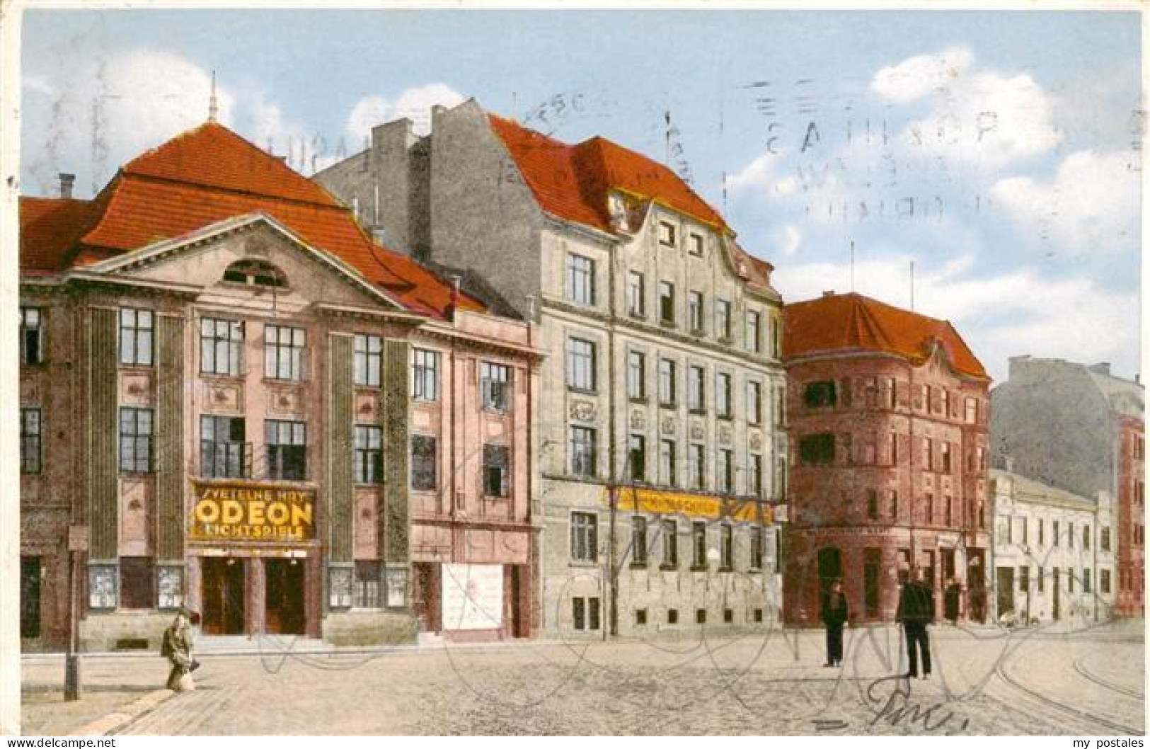 73937667 Ostrava_Maehrisch_Ostrau_CZ Bahnhofstrasse Mit Odeon-Lichtspielhaus - Tschechische Republik