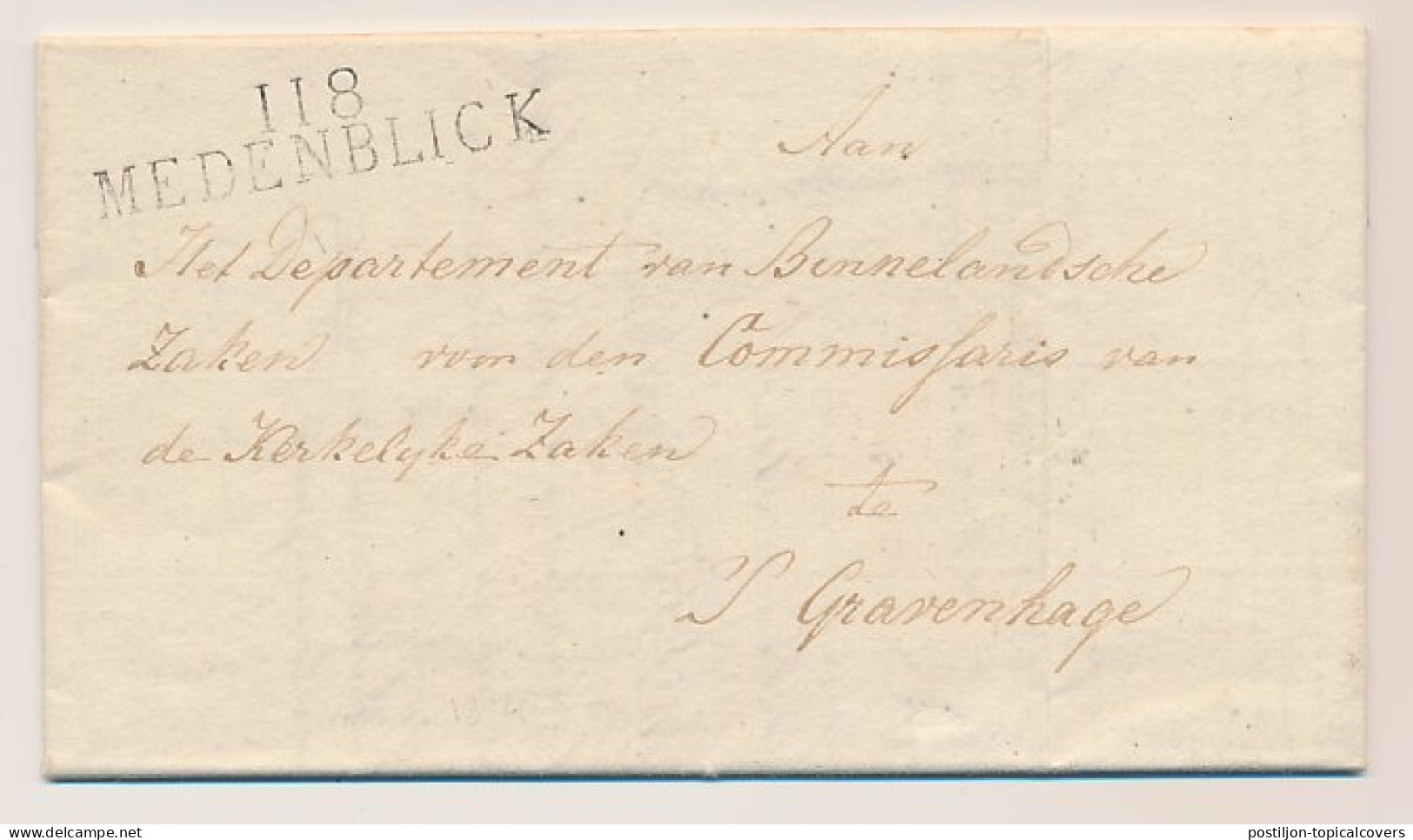 118 MEDENBLICK - S Gravenhage 1814 - Lakzegel - ...-1852 Precursori