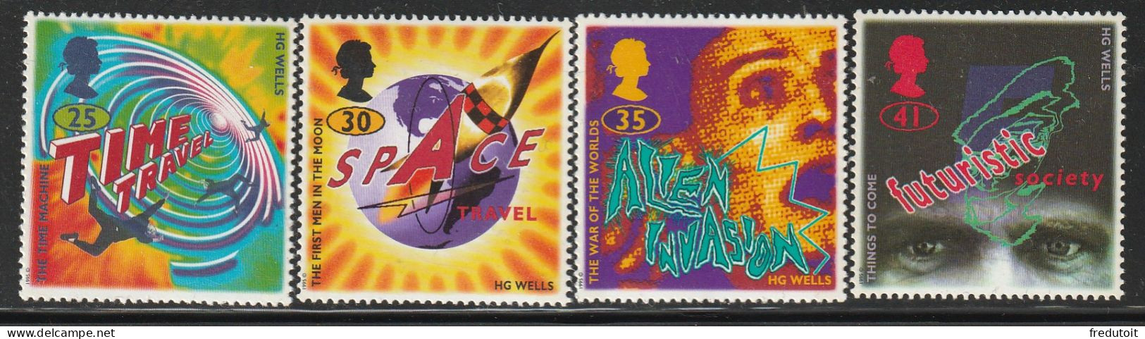 GRANDE BRETAGNE - N°1822/5 ** (1995) Science-fiction - Unused Stamps