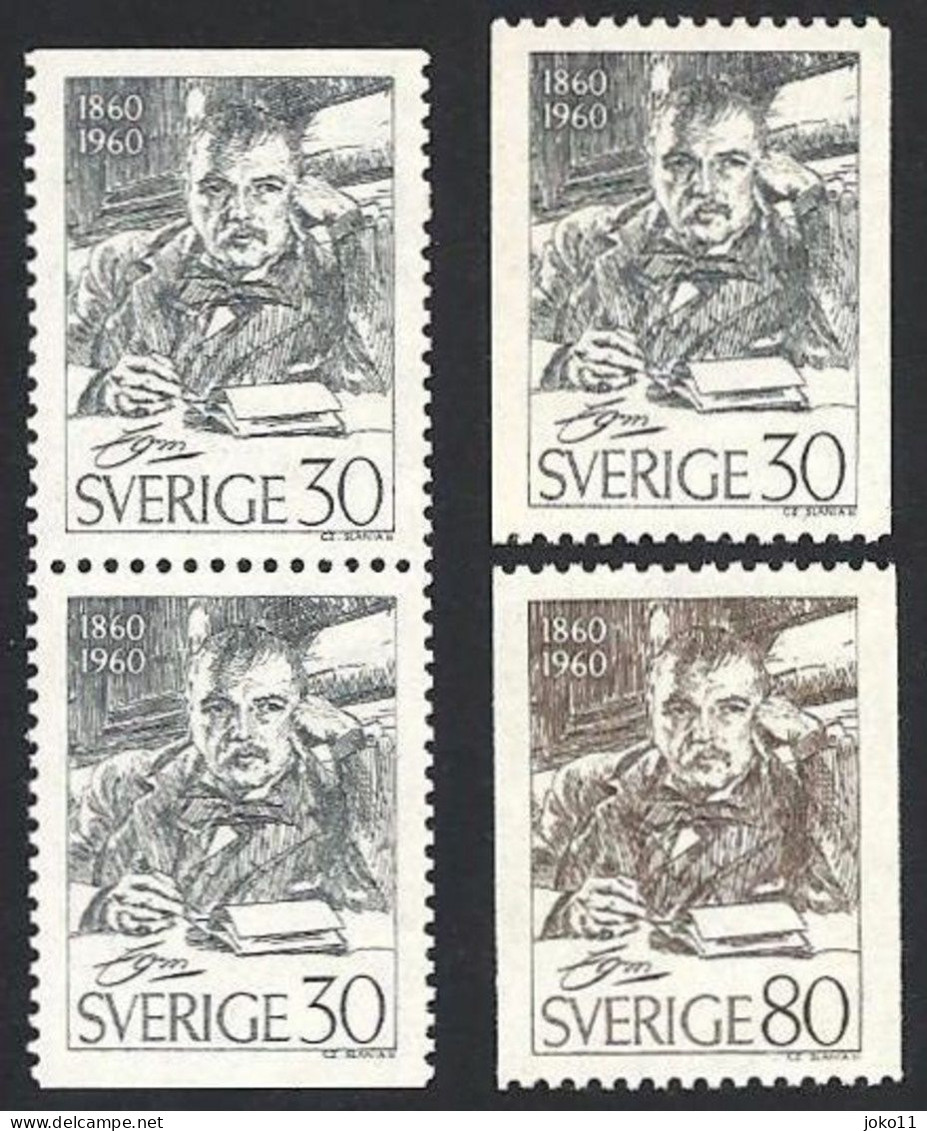 Schweden, 1960, Michel-Nr. 455-456 C + D/D, **postfrisch - Unused Stamps