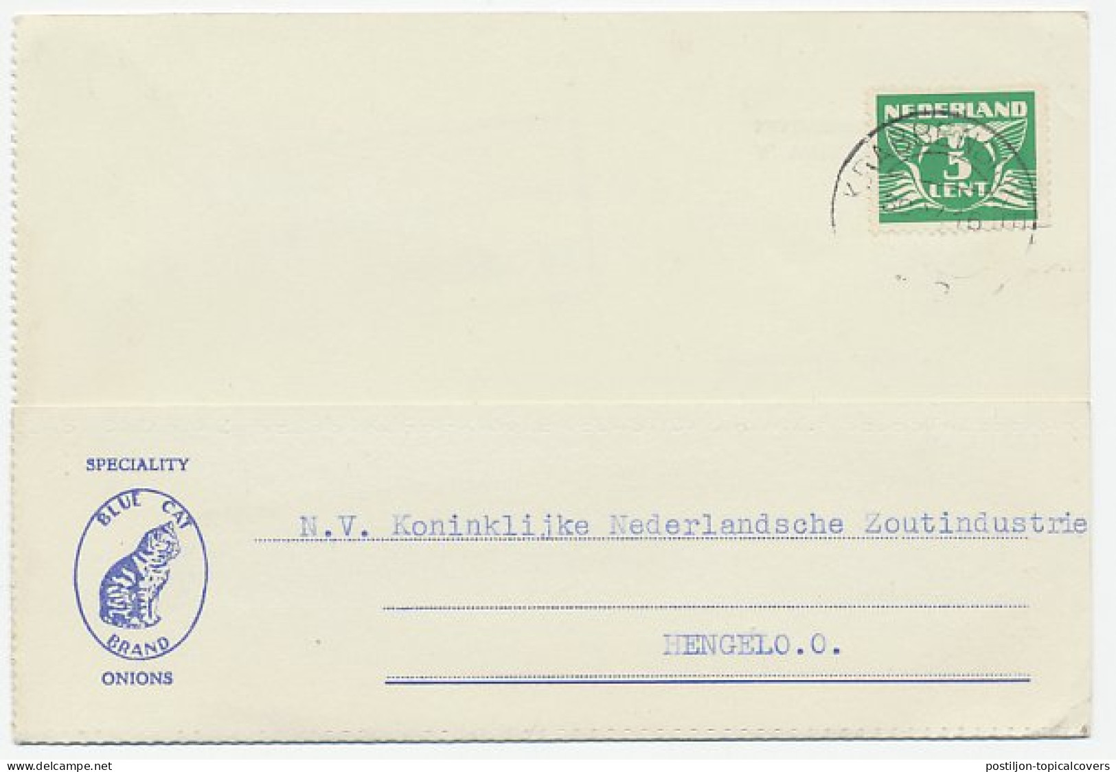 Firma Briefkaart Krabbendijke 1942 - Kat - Non Classificati