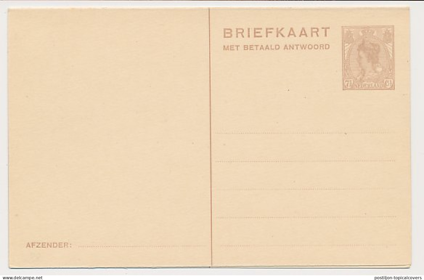 Briefkaart G. 205 - Postal Stationery