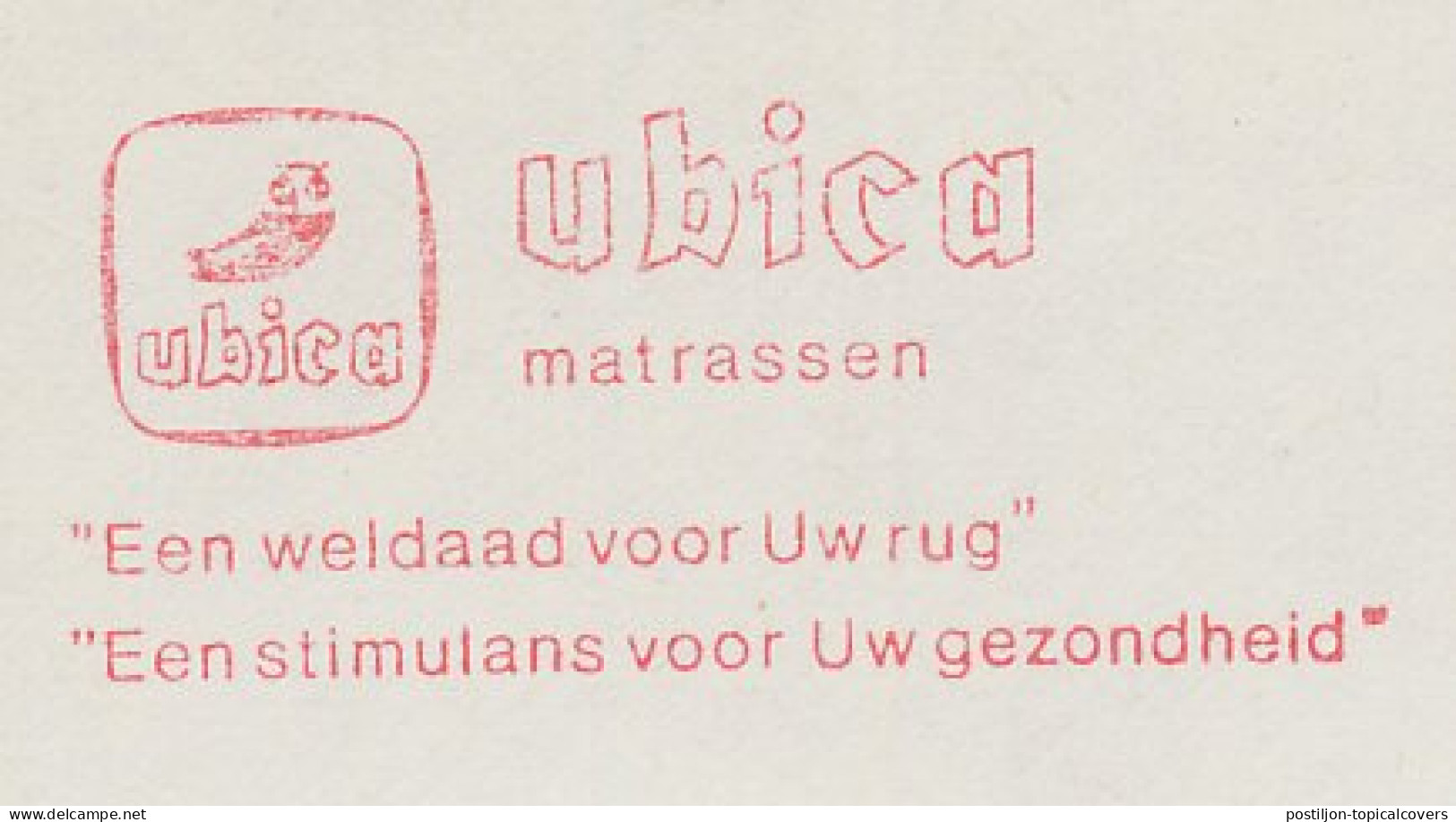 Meter Cut Netherlands 1981 Bird - Owl - Ubica - Other & Unclassified