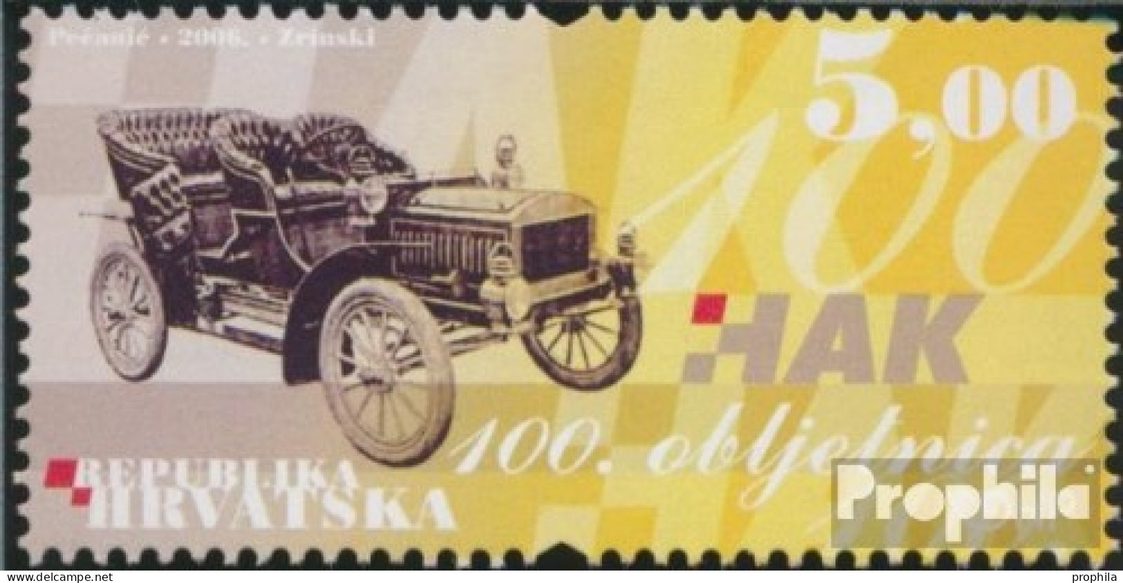 Kroatien 778 (kompl.Ausg.) Postfrisch 2006 Automobilklub - Kroatien