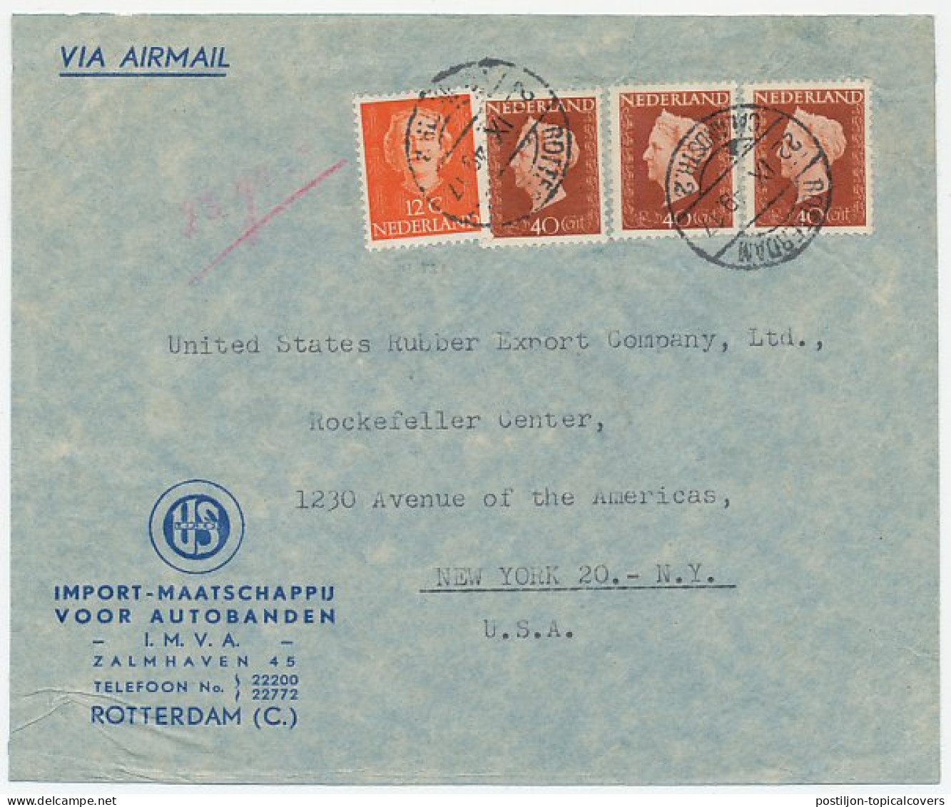 Em. Hartz / En Face Rotterdam - USA 1949 - Non Classificati