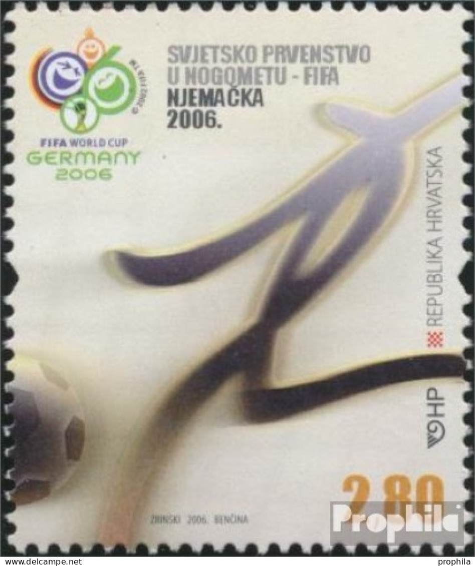 Kroatien 761 (kompl.Ausg.) Postfrisch 2006 Fussball WM - Croatia