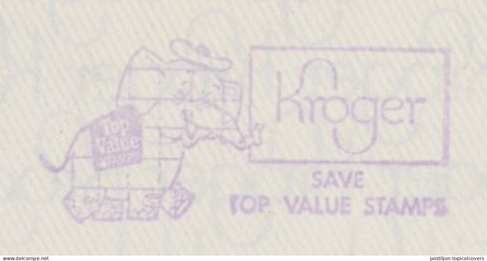 Meter Top Cut USA 1959 Elephant - Top Value Stamps - Autres & Non Classés