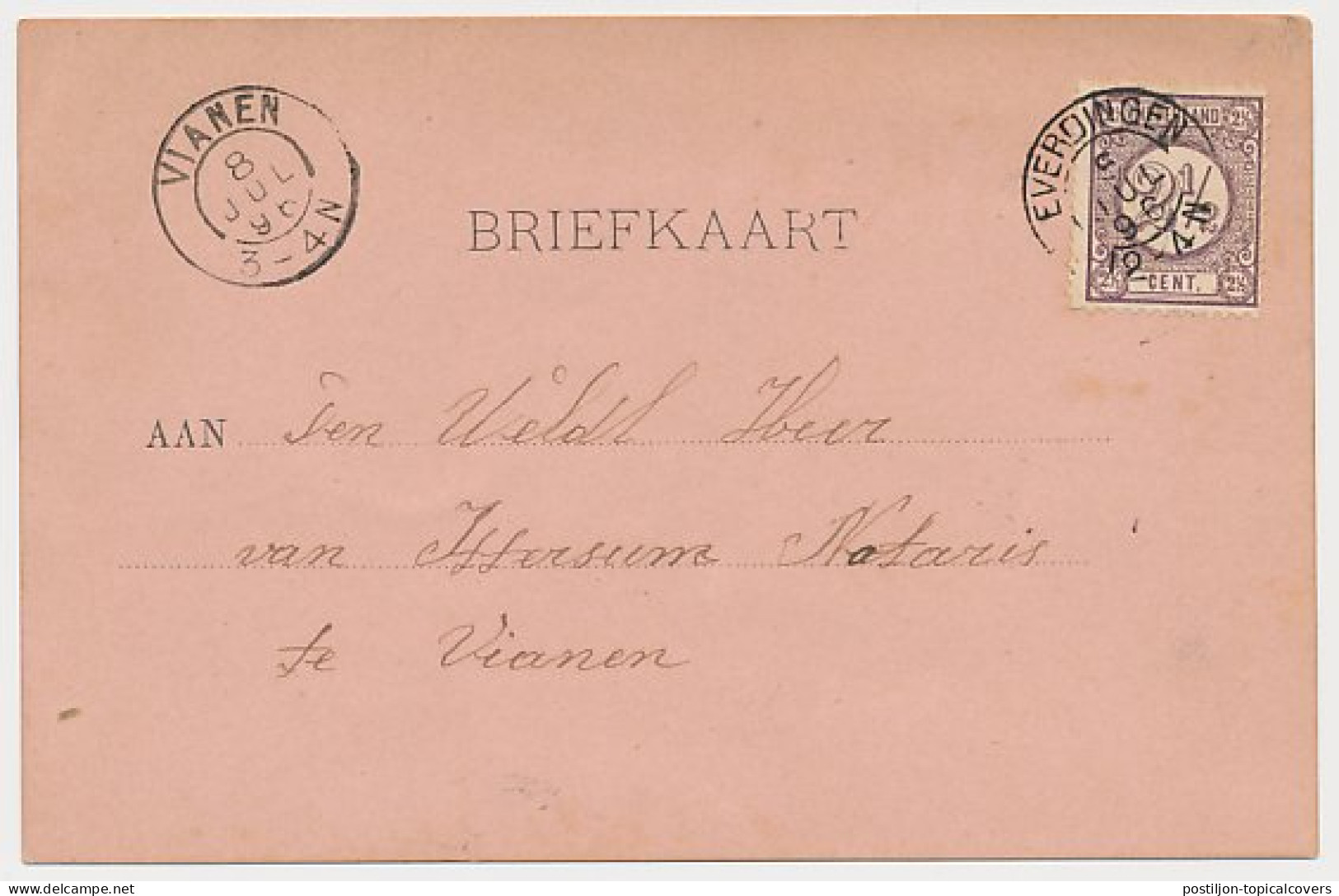 Kleinrondstempel Everdingen 1896 - Non Classificati