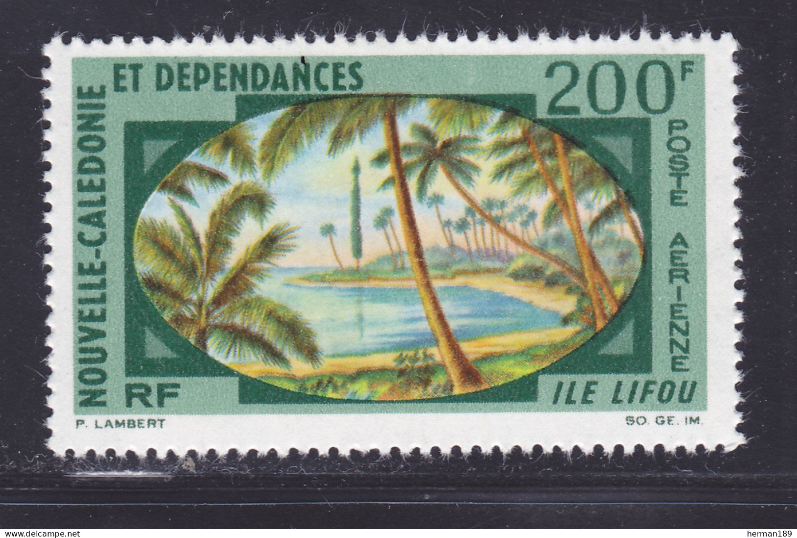 NOUVELLE CALEDONIE AERIENS N°   97 ** MNH Neuf Sans Charnière, TB (D2319) Paysage De L'ile Lifou - 1967 - Ungebraucht