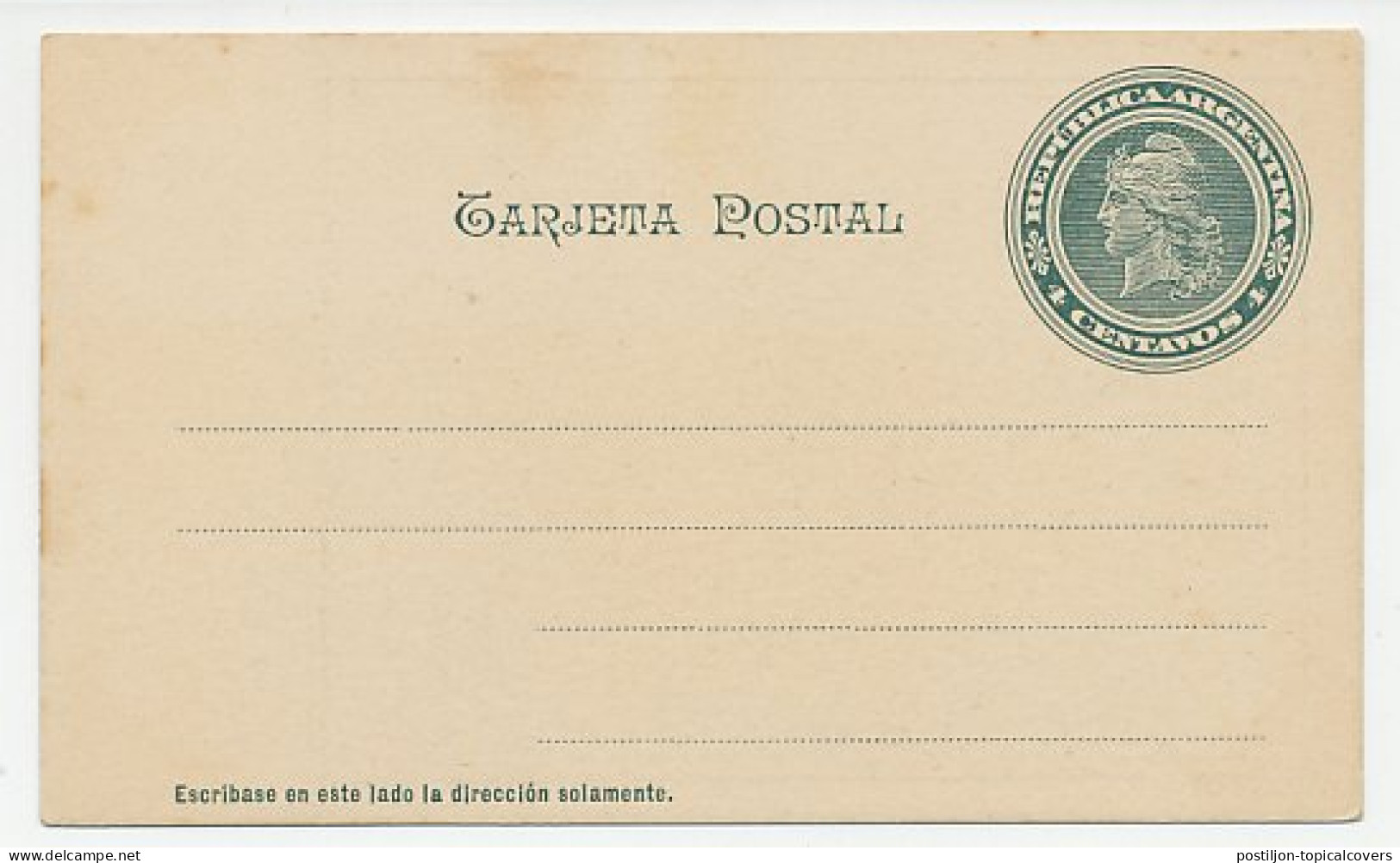 Postal Stationery Argentina Entre Rios Province - Geography