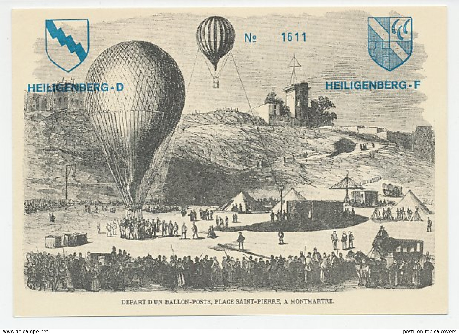 Postal Stationery Germany 1970 Air Balloon - Children Village - Montgolfier - Airplanes