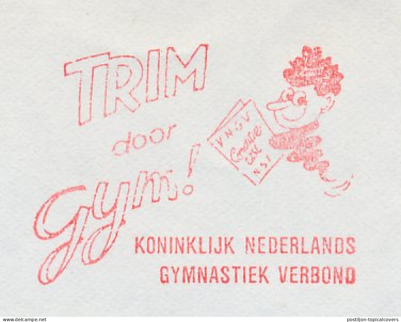 Meter Cover Netherlands 1977 Royal Dutch Gymnastics Association - Jog - Other & Unclassified
