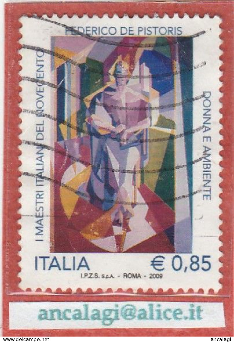 USATI ITALIA 2009 - Ref.1139A "FEDERICO DE PISTORIS" 1 Val. - - 2001-10: Gebraucht