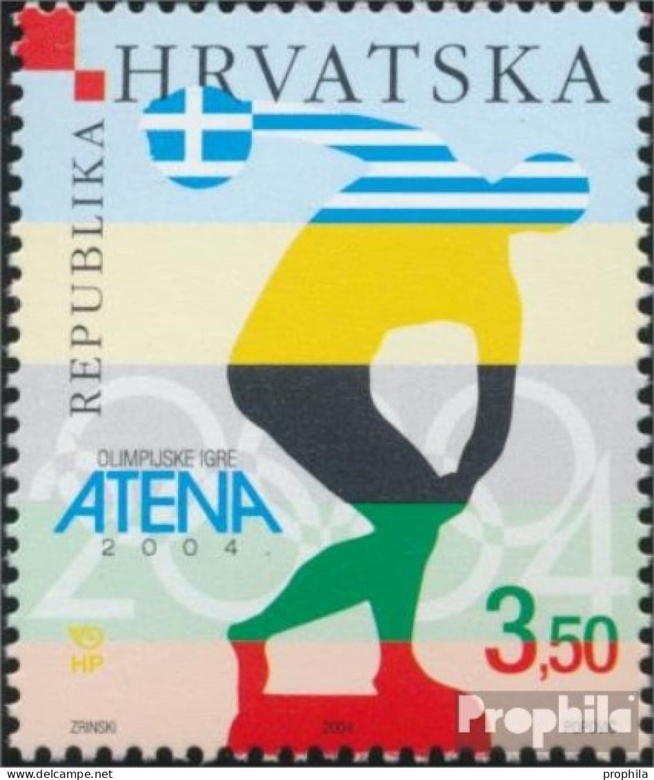 Kroatien 693 (kompl.Ausg.) Postfrisch 2004 Olympische Sommerspiele - Croatia