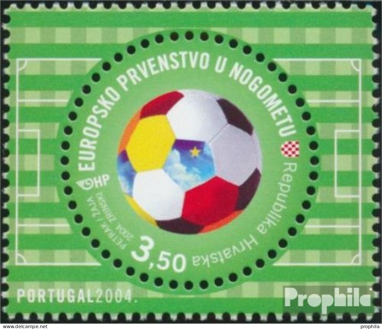Kroatien 691 (kompl.Ausg.) Postfrisch 2004 Fussball EM - Croazia