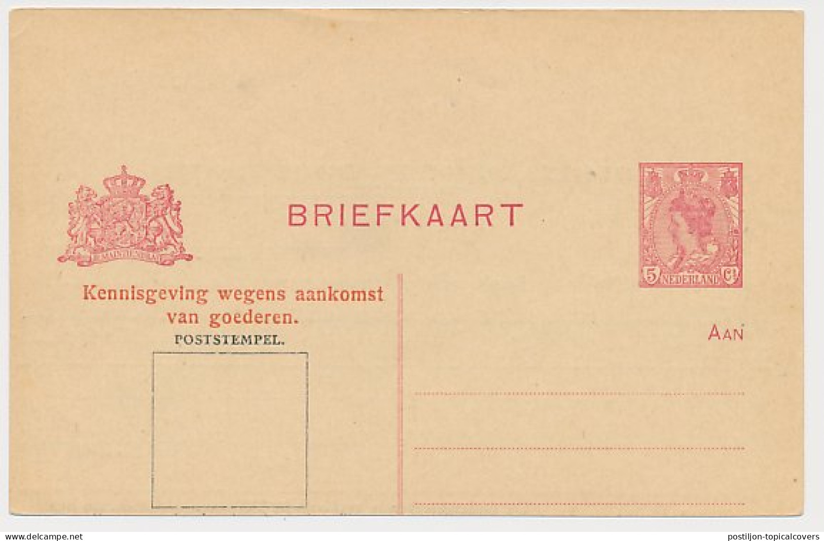 Spoorwegbriefkaart G. NS103-I C - Sterk Versneden - Bovenrand - Interi Postali