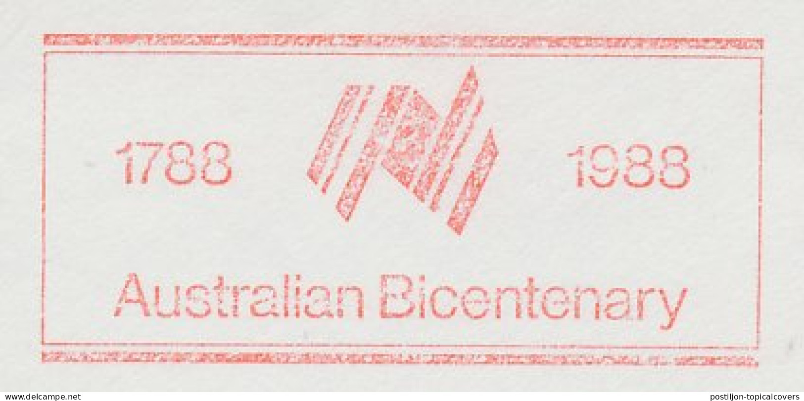 Meter Cut Netherlands 1988 Australian Bicentenary - Ohne Zuordnung